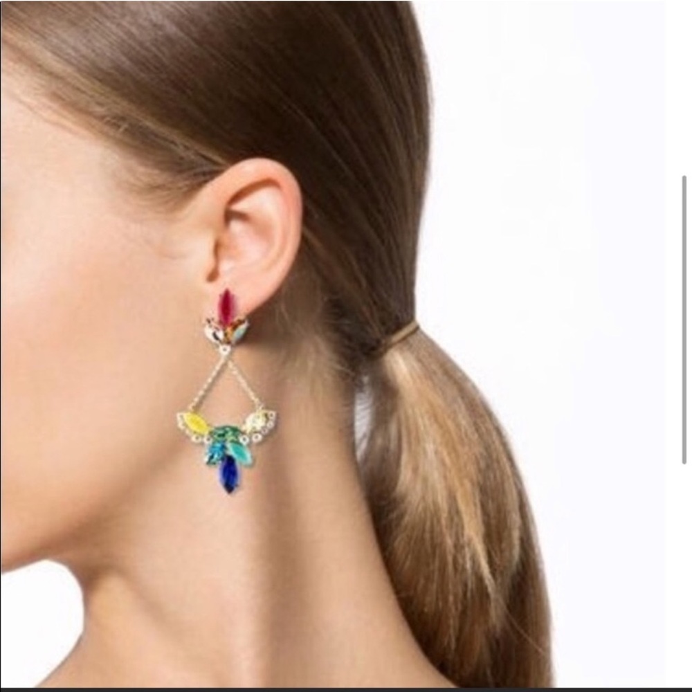 Lulu Frost Rainbow Crystal Chandelier Earrings